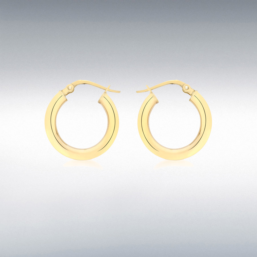 18ct Yellow Gold 18mm Polished Creole Hoop Earrings