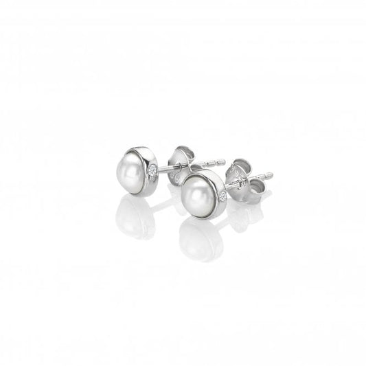 Hot Diamonds Sterling Silver Amulets Imitation Pearl Stud Earrings DE712