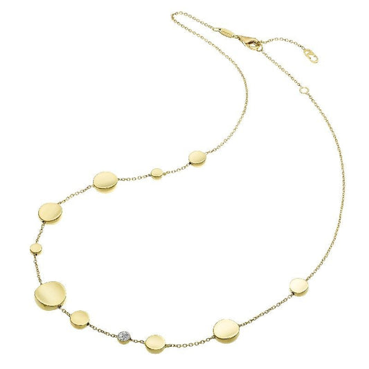 Chimento 18ct Yellow Gold 0.05ct Diamond Armillas Glow Necklace