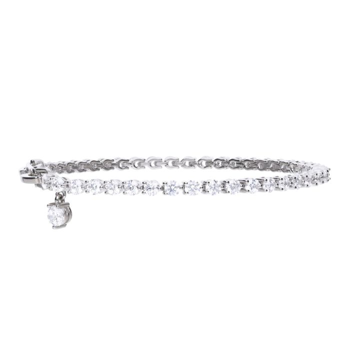Diamonfire Sterling Silver Cubic Zirconia Tennis Style Bracelet