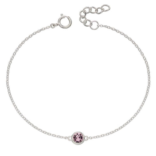 Sterling Silver June Birthstone Bracelet