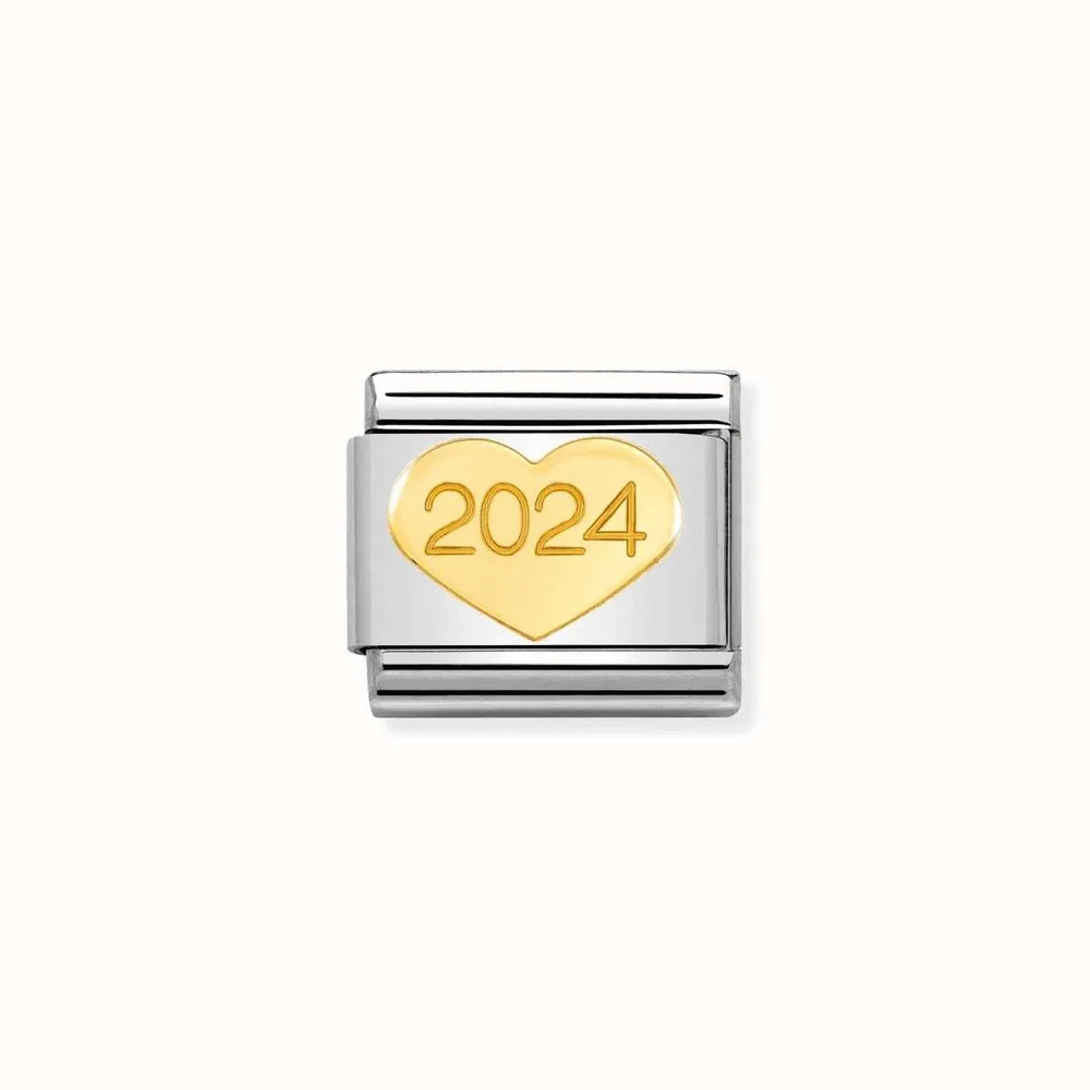 Nomination 2024 Yellow Gold Heart 030149/57
