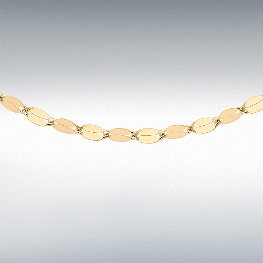 9ct Yellow Gold 1.8mm Sparkle Forzatina Chain 18"