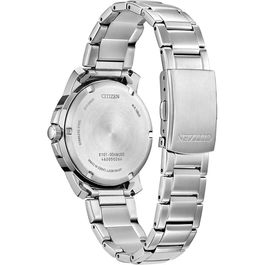 Citizen Mens Sport Stainless Steel Round Black Day Date Dial Bracelet Watch BM8180-62E