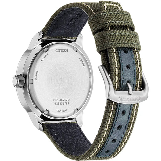 Citizen Green Canvas Classic Weekender Watch BM8590-10E