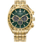 Citizen Green Dial Chronograph Gold Plated Watch CA4542-59X