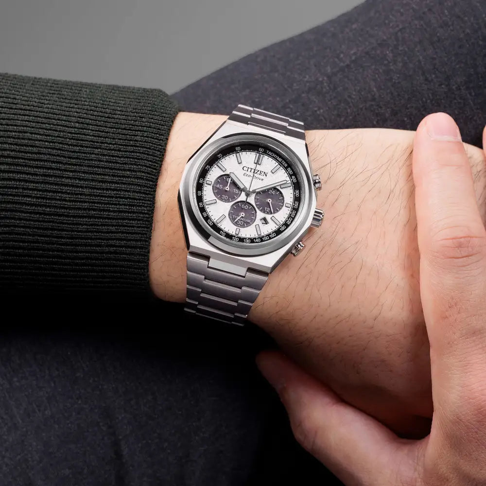 Citizen Zenshin Super Titanium™ Chronograph Bracelet Watch CA4610-85A