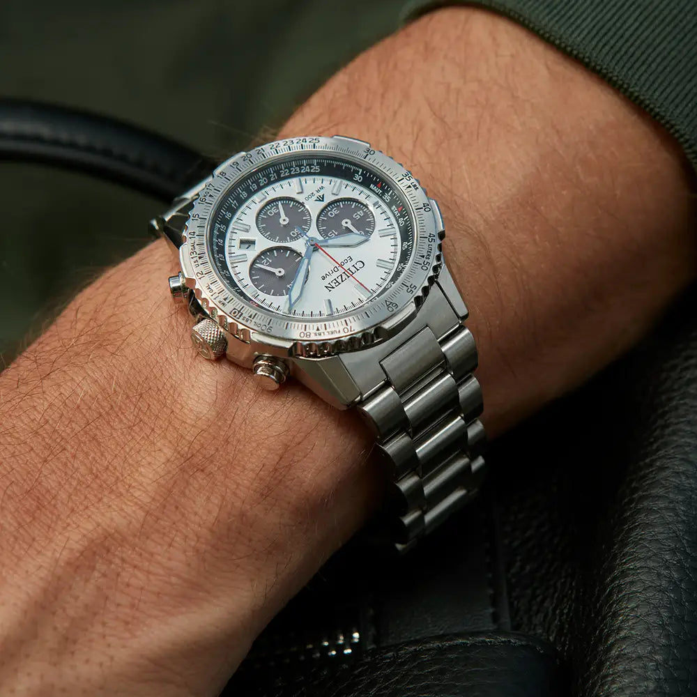 Citizen Promaster Air Navihawk Chronograph Steel Bracelet Watch CA4660-61A