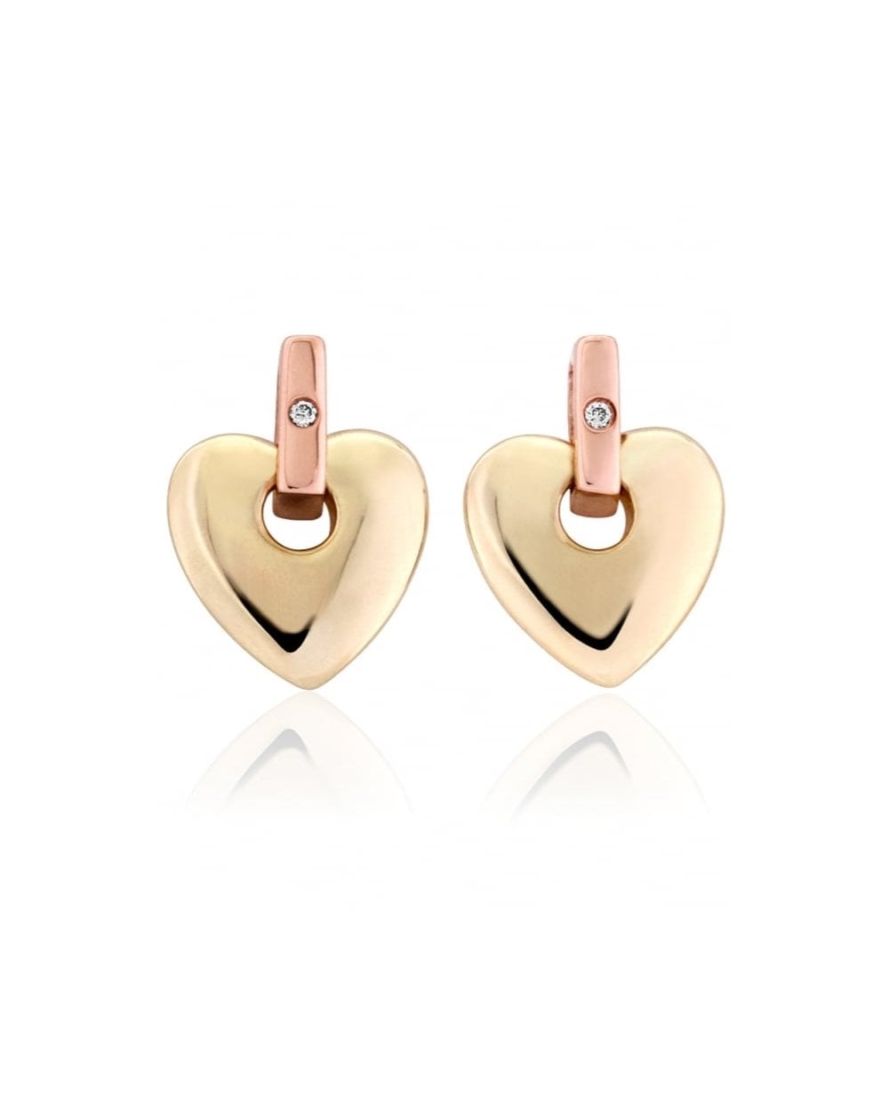 Clogau Cariad Heart Diamond Drop Earrings CE01