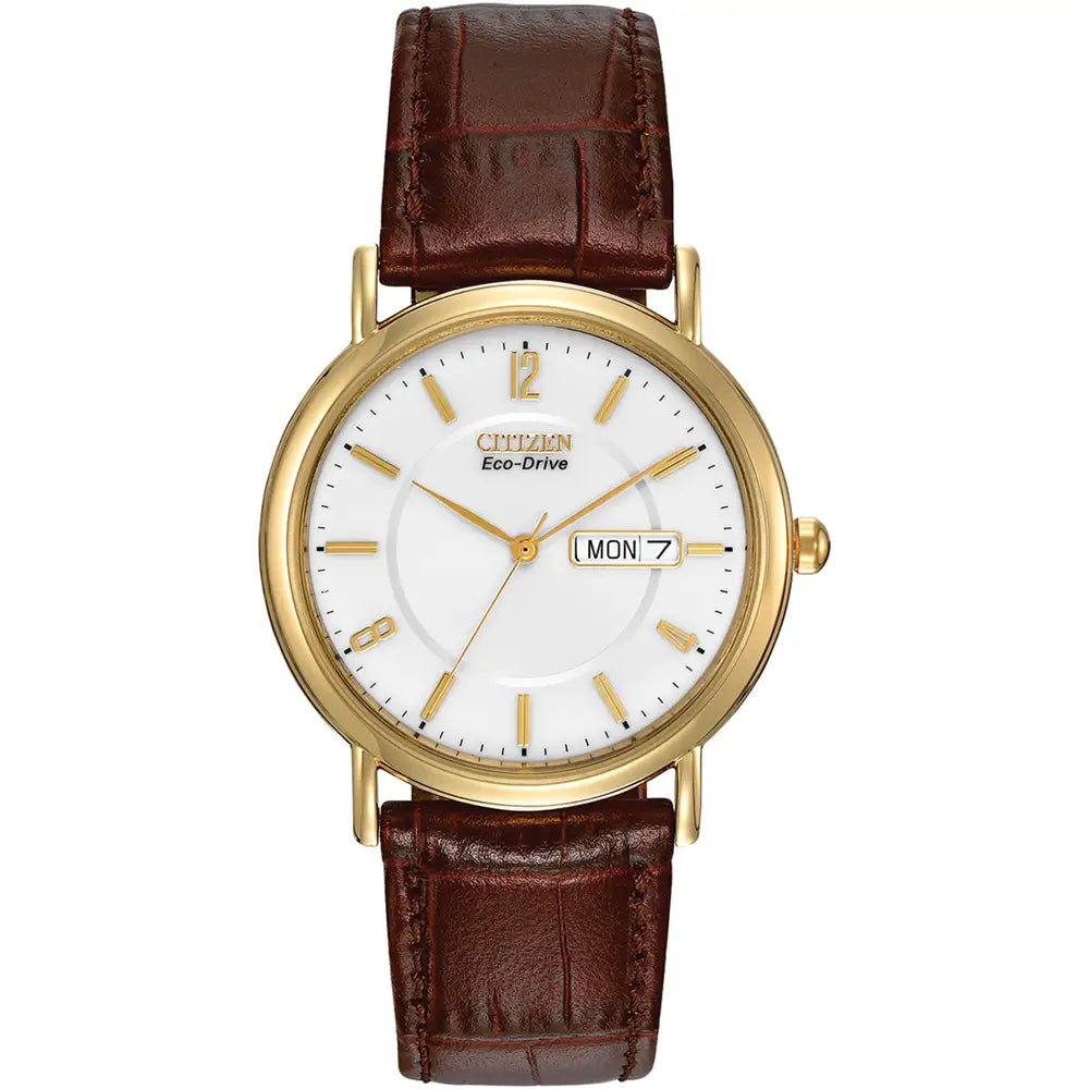 Citizen Eco-Drive Brown Strap Watch BM8242-08A – Judith Hart Jewellers