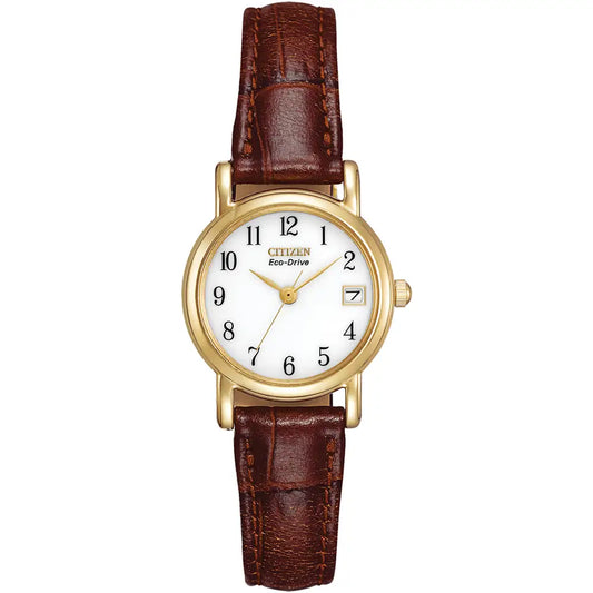 Citizen Brown Leather Strap Watch EW1272-01A