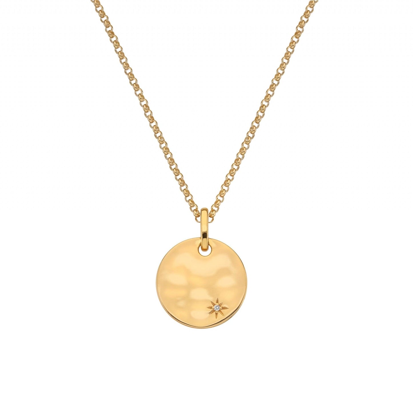 Hot Diamonds x Golden Edit Lunar Pendant and Chain DP837