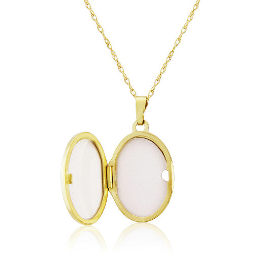 9ct Yellow Gold Mother of Pearl Locket