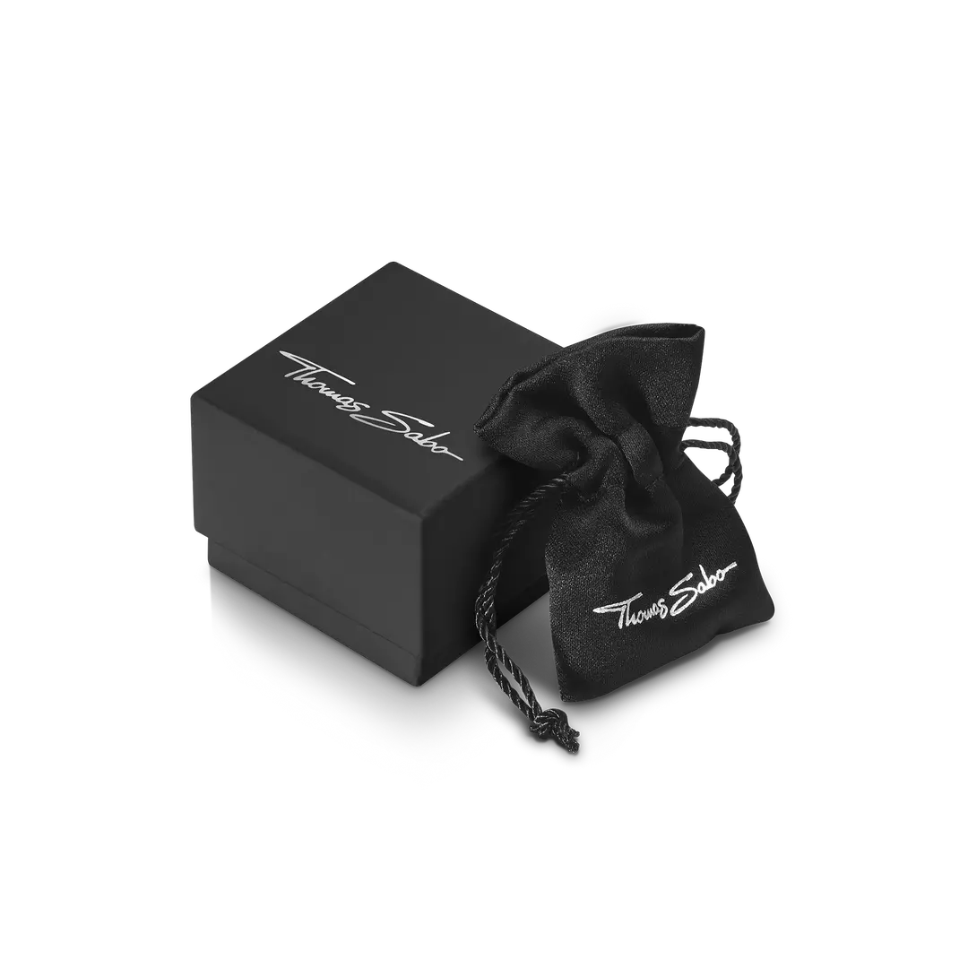 Thomas Sabo Bracelet with black onyx beads and tiger's eye beads silver A2087-507-7-19cm