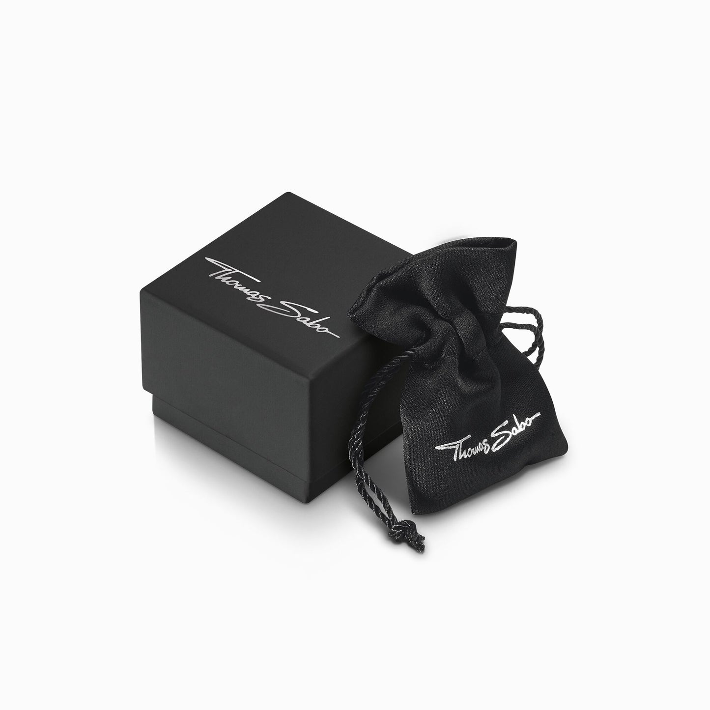 Thomas Sabo Pale Blue Square Four Claw Stud Earrings H2174-009-1