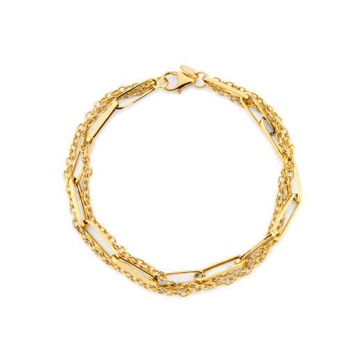 9ct Yellow Gold Multi-Strand Bracelet