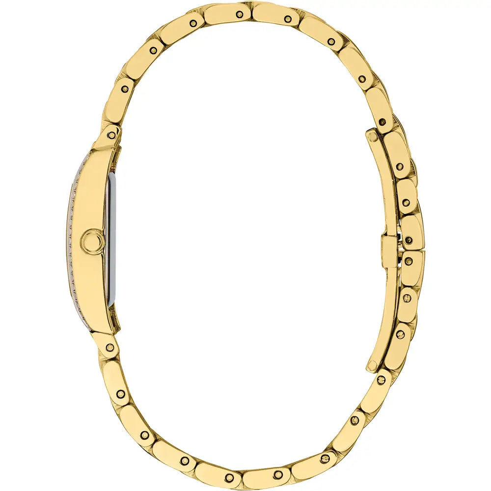 Citizen Petite Palidoro Yellow Gold Plated Oblong Mother of Pearl Bracelet Watch EG7112-59D