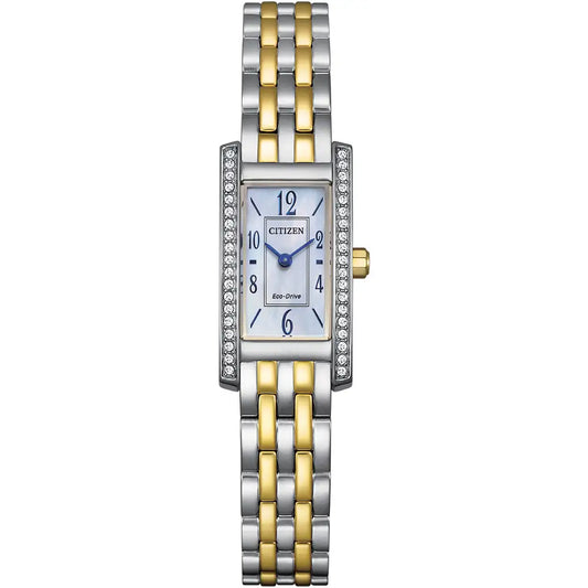 Citizen Ladies Petite Palidora Mother of Pearl Two Colour Bracelet Watch EG7114-53D