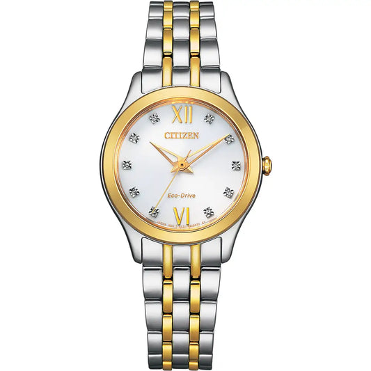 Citizen Silhouette Diamond Dot Dial Bracelet Watch EM1014-50A
