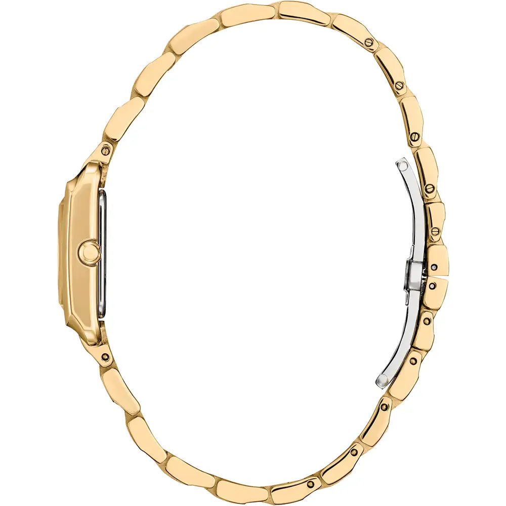 Citizen L Bianca Gold Tone Stainless Square Full Arabic Bracelet Watch EW5602-57D