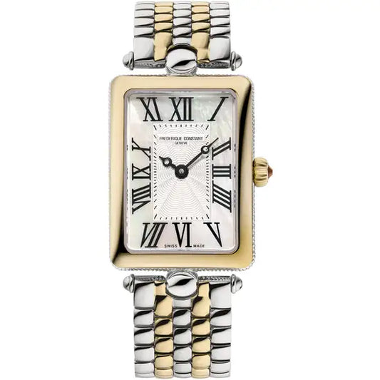Frederique Constant Classics Art Deco Carree Two Colour Bracelet Watch FC-200MPW2AC3B