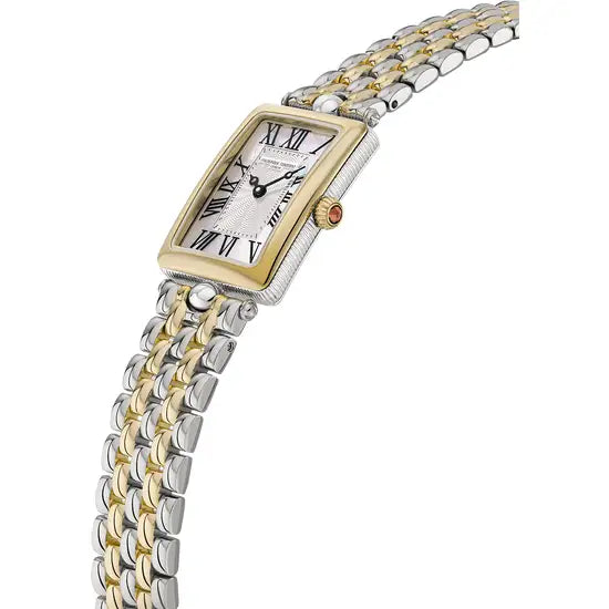 Frederique Constant Classics Art Deco Carree Two Colour Bracelet Watch FC-200MPW2AC3B