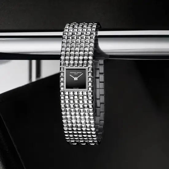 Frederique Constant Classics Manchette Black Onyx Dial Bracelet Watch FC-200ONB1MC6B