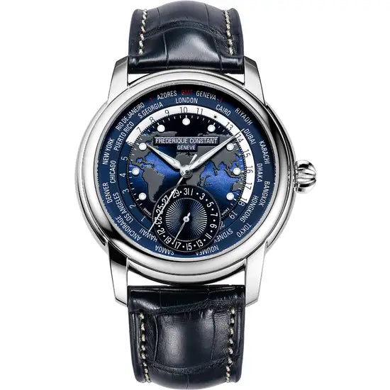 Frederique Constant Manufacture Classic Worldtimer Watch FC-718NWM4H6