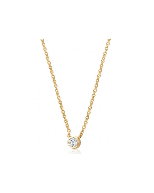 Clogau Laboratory Grown Diamond Necklace 0.30ct Brilliant Cut 18ct Yellow Gold