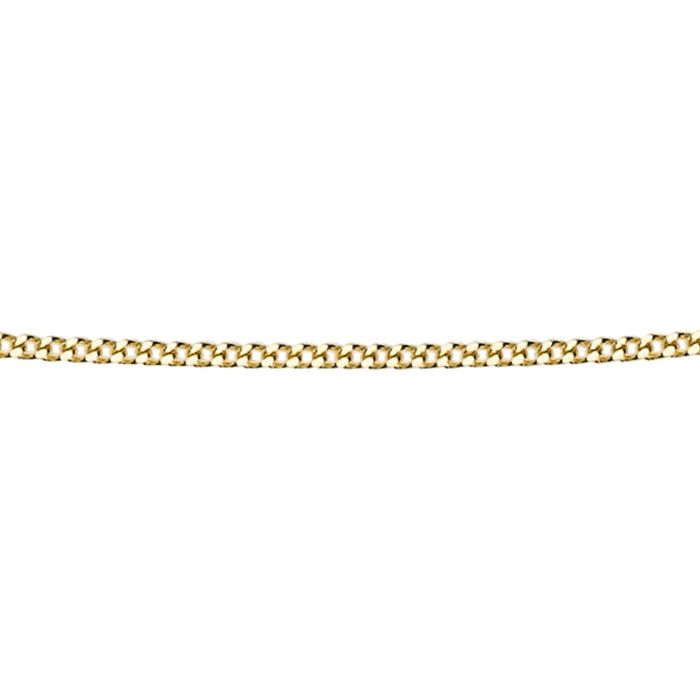 9ct Yellow Gold Flat Adjustable Curb Chain