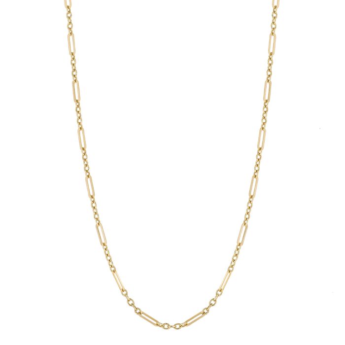 9ct Yellow Gold 18" Figaro Chain