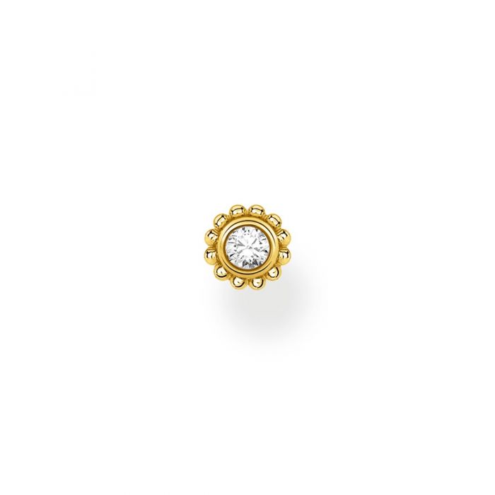 Thomas Sabo Yellow Gold Plated Cubic Zirconia Single Earring H2137-414-14