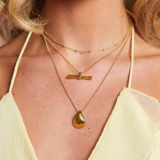 Hot Diamonds X Golden Edit Paris Fan Necklace DP1084