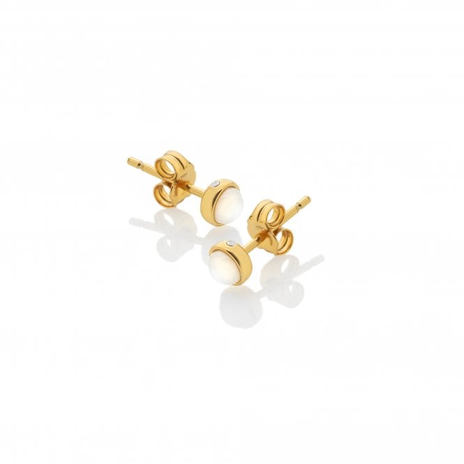 Hot Diamonds x Golden Edit Calm Mother of Pearl Earrings DE755