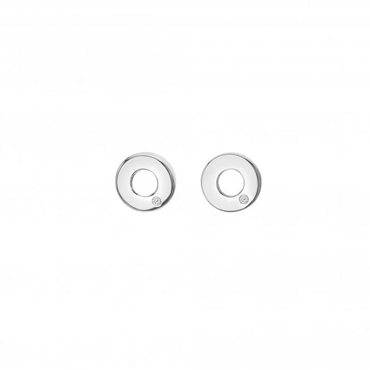 Hot Diamonds Sterling Silver Amulets Circle Stud Earrings DE709