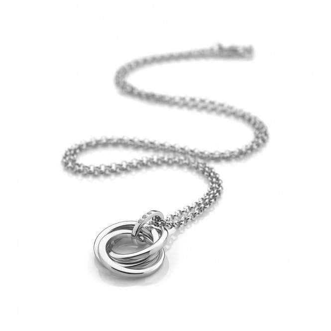 Hot Diamonds Sterling Silver Calm Triple Knot Necklace DP543