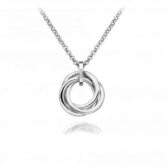 Hot Diamonds Sterling Silver Calm Triple Knot Necklace DP543