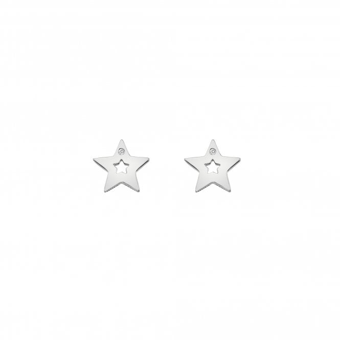 Hot Diamonds Sterling Silver Amulet Star Stud Earrings DE587