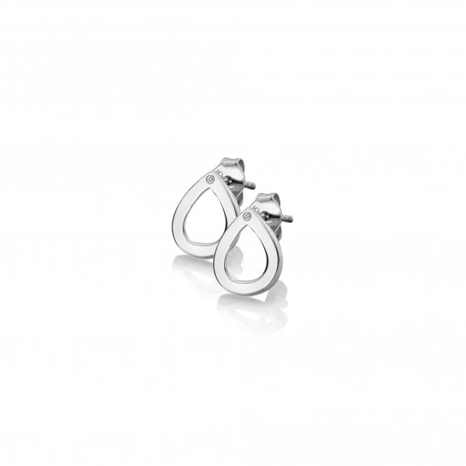 Hot Diamonds Sterling Silver Amulet Teardrop Stud Earrings DE615