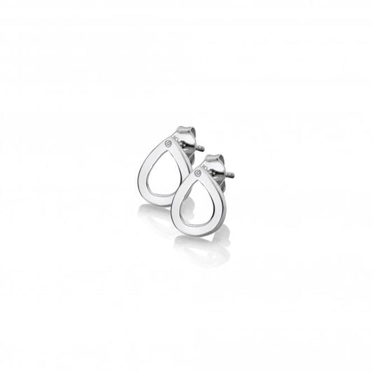 Hot Diamonds Sterling Silver Amulet Teardrop Stud Earrings DE615