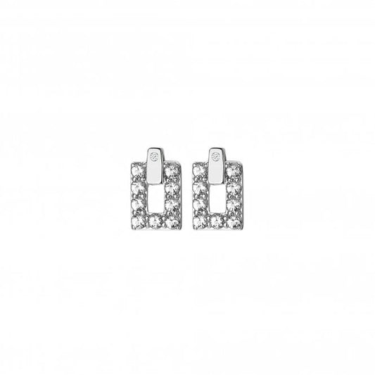 Hot Diamonds Sterling Silver White Topaz Echo Stud Earrings DE717