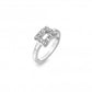 Hot Diamonds Sterling Silver Echo White Topaz Ring Size M DR240/M