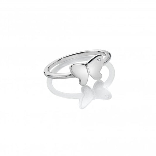 Hot Diamonds Sterling Silver Butterfly Ring Size N DR254/N