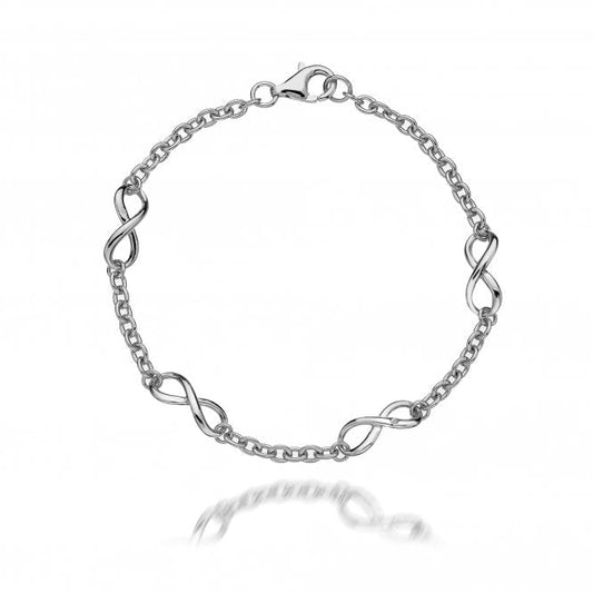 Hot Diamonds Sterling Silver Infinity Bracelet DL293