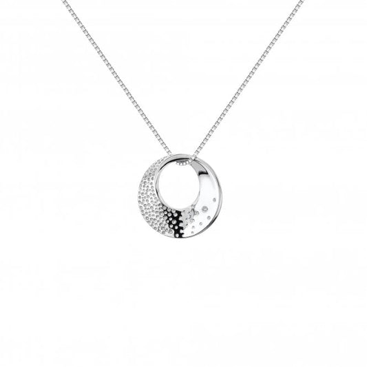 Hot Diamonds Sterling Silver Quest Circle Necklace DP786