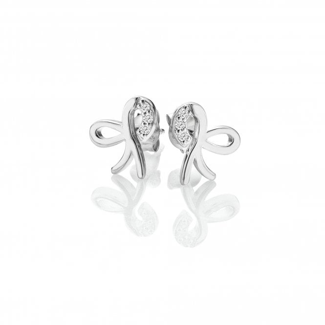 Hot Diamonds Ribbon Bow Stud Earrings DE730