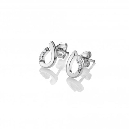 Hot Diamonds Sterling Silver Teardrop Stud Earrings DE729