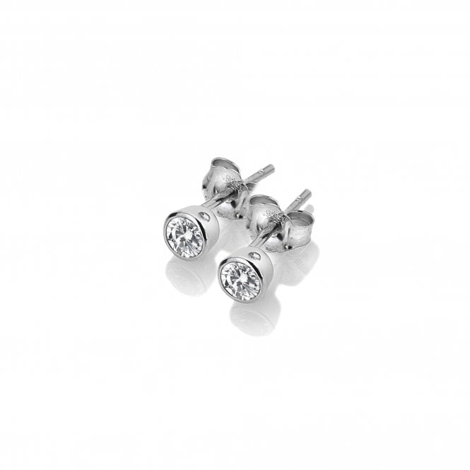 Hot Diamonds Sterling Silver White Topaz Stud Earrings DE584