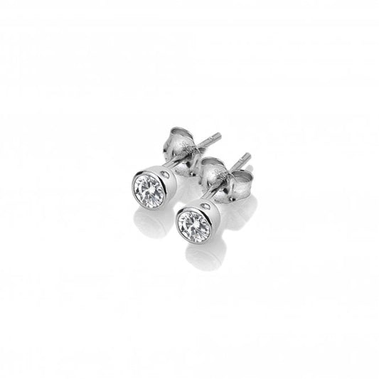 Hot Diamonds Sterling Silver White Topaz Stud Earrings DE584