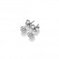 Hot Diamonds Sterling Silver White Topaz Stud Earrings DE584